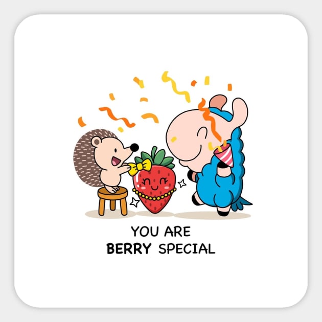 You are berry special Sticker by LoffyIlamaComics